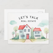 不動産プロモーション実在リアルティーについて ポストカード (正面/裏面)