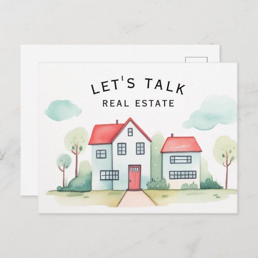 不動産プロモーション実在リアルティーについて ポストカード (正面/裏面)