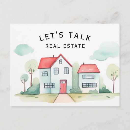 不動産プロモーション実在リアルティーについて ポストカード (正面)