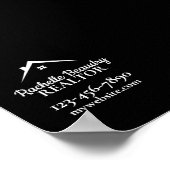 不動産マーケティング用カスタム不動産エージェント ポスター (角)