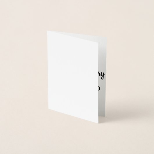 不動産マーケティング用カスタム不動産エージェント 箔カード (正面)