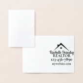 不動産マーケティング用カスタム不動産エージェント 箔カード (ディスプレー)