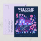 不動産マーケティング用農家の花のカードへようこそ ポストカード (正面/裏面)