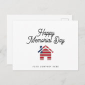 不動産メモリアルデイ フラッグハウス ポストカード (正面/裏面)