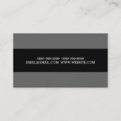 不動産モダン実在不動産仲介業者名刺 名刺 (裏面)