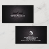 不動産不動産仲介業者実在不動産コンサルタントモノグラム 名刺 (正面/裏面)