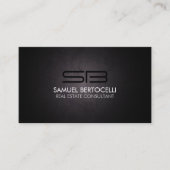 不動産不動産仲介業者実在不動産コンサルタントモノグラム 名刺 (正面)