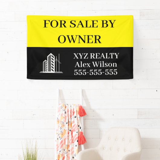 不動産事業実在のロゴの販売 横断幕 (インサイチュ)