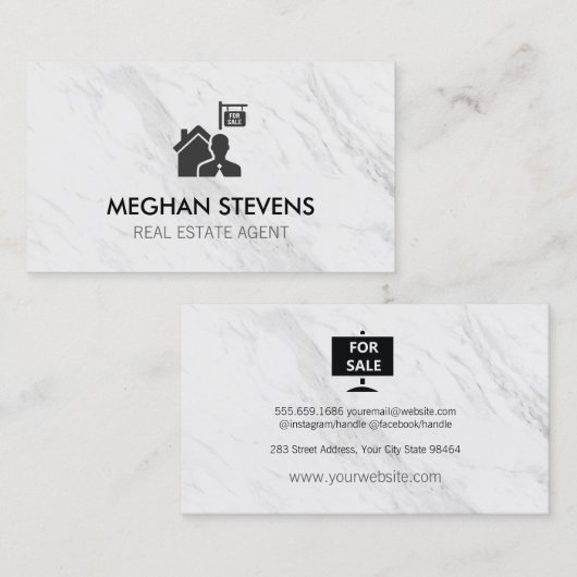 不動産代理実在者の変動 予約カード (正面/裏面)