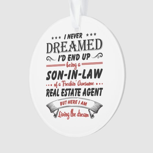 不動産代素晴らし実在法息子 オーナメント (正面)