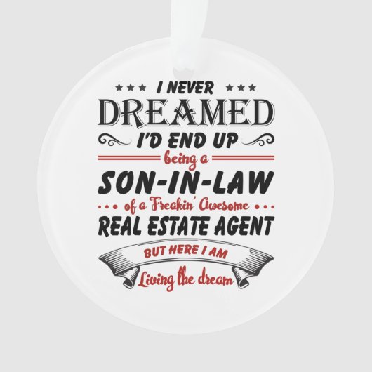 不動産代素晴らし実在法息子 オーナメント (正面)