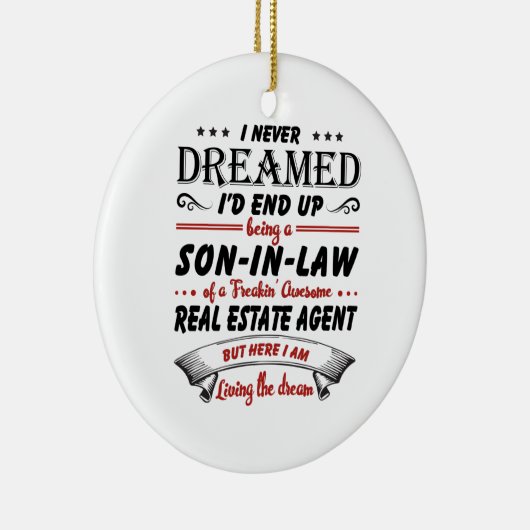 不動産代素晴らし実在法息子 セラミックオーナメント (右)