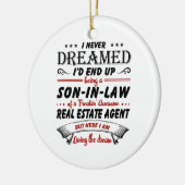 不動産代素晴らし実在法息子 セラミックオーナメント (左)