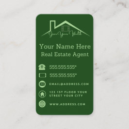 不動産代行業者向け実在グリン名刺 名刺