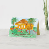 不動産仲介人からハッピー ホーム アニバーサリー パーム ツリー カード (正面)