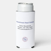 不動産仲介業者ありがとう | 7月4日の夏の愛国心 スリム缶クーラー (Seltzer裏面)