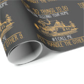 不動産仲介業者おもしろいズハウスセラーエ実在ステートエージェント ラッピングペーパー (ロールコーナー)