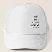 不動産仲介業者おもしろいリスト、販売、クローズ、リピート キャップ (正面)