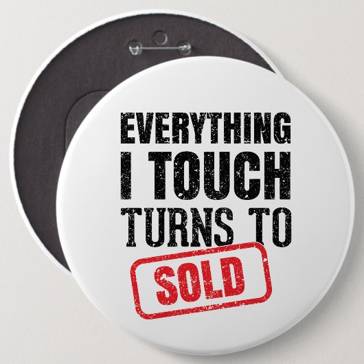 不動産仲介業者おもしろマグカップ名刺 缶バッジ (正面&裏面)