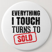 不動産仲介業者おもしろマグカップ名刺 缶バッジ (正面)