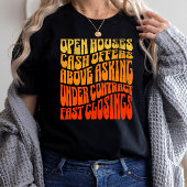 不動産仲介業者のお気に入りGroovyレトロ実在不動産販売 Tシャツ