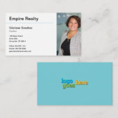 、不動産仲介業者のためのシンプルなライン名刺きれいにして下さい 名刺 (正面/裏面)