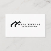 不動産仲介業者のための専門およびモダンな名刺 名刺 (正面)