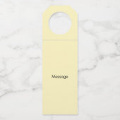 不動産仲介業者のための引っ越し祝いパーティーのワイン・ボトルのハンガー ボトルネックタグ (裏面)