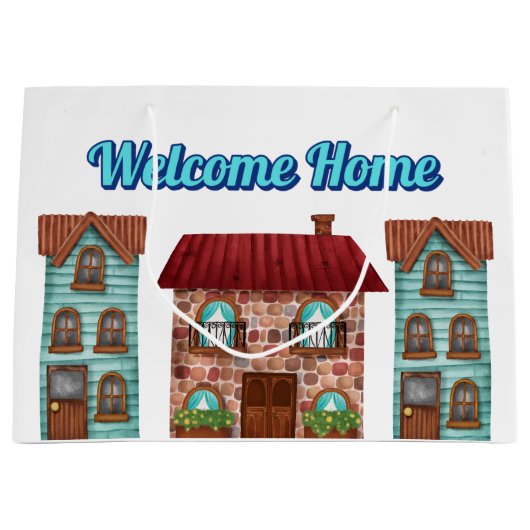不動産仲介業者のウェルカムホーム ラージペーパーバッグ (正面)