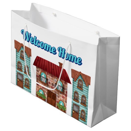 不動産仲介業者のウェルカムホーム ラージペーパーバッグ (正面アングル)