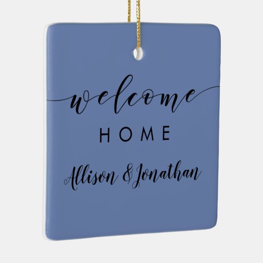 不動産仲介業者のオーナメント、顧客はギフトのラベル感謝していしています セラミックオーナメント (右)