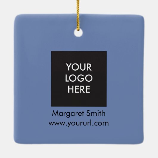 不動産仲介業者のオーナメント、顧客はギフトのラベル感謝していしています セラミックオーナメント (裏面)