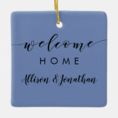 不動産仲介業者のオーナメント、顧客はギフトのラベル感謝していしています セラミックオーナメント (正面)