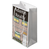 不動産仲介業者のオープンハウスの家の形のGoodieのバッグ スモールペーパーバッグ (正面アングル)