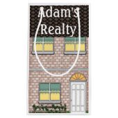 不動産仲介業者のオープンハウスの家の形のGoodieのバッグ スモールペーパーバッグ (正面)