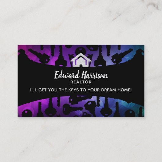 不動産仲介業者のスローガンの名刺 名刺 (正面)