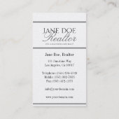 不動産仲介業者の不動産ブローカーの販売の銀製の原稿Plt 名刺 (裏面)