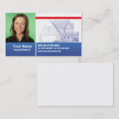 不動産仲介業者の名刺のサンプル 名刺 (正面/裏面)