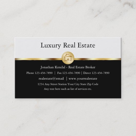 不動産仲介業者の専門の名刺 名刺 (正面)
