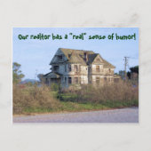 不動産仲介業者の転居感のある住所 案内ポストカード (正面)