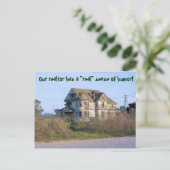 不動産仲介業者の転居感のある住所 案内ポストカード (スタンド正面)