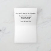 不動産仲介業者の転居感のある住所 案内状 (内部)