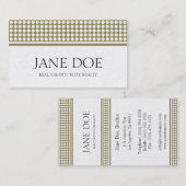 不動産仲介業者の金点のデザイン 名刺 (正面/裏面)