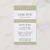 不動産仲介業者の金点のデザイン 名刺 (裏面)