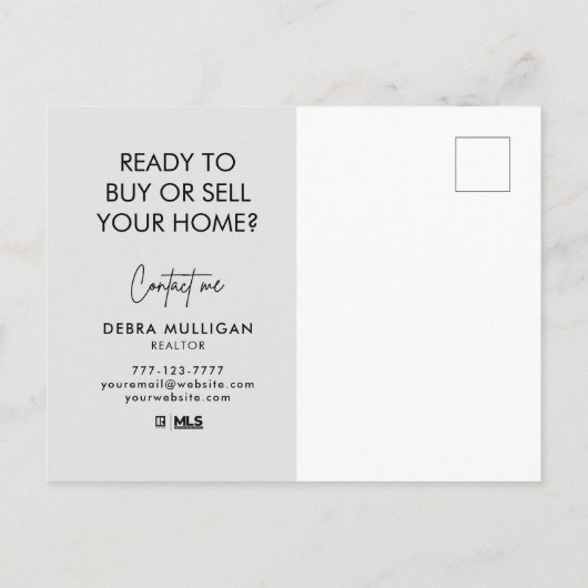 不動産仲介業者はがき実在 – エテート春マーケティング ポストカード (裏面)