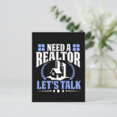 不動産仲介業者は？不動産代理店売実在りと話そう ポストカード (スタンド正面)