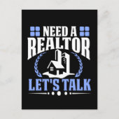 不動産仲介業者は？不動産代理店売実在りと話そう ポストカード (正面)