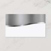 不動産仲介業者または保険担当者写真テンプレート 名刺 (裏面)