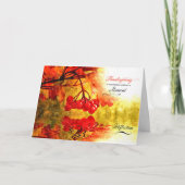 不動産仲介業者または実在不動産事務所の感謝祭から シーズンカード (正面)