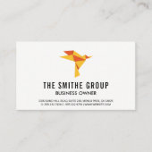 不動産仲介業者アイコン折り紙バードアイコン 名刺 (正面)